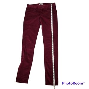 Madewell Burgundy Hi-Rise Cords